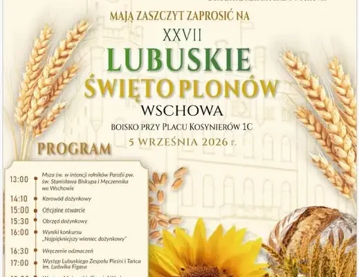 XXVII Lubuskie Święto Plonów we Wschowie – KOWR zaprasza na swoje stoisko