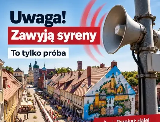 Wschowa: w czwartek test syren alarmowych. Mieszkańcy nie mają powodów do niepokoju