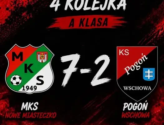 Wysoka porażka Pogoni Wschowa w Nowym Miasteczku