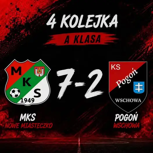 Wysoka porażka Pogoni Wschowa w Nowym Miasteczku