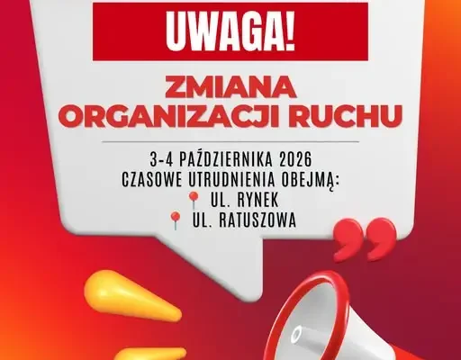 Zmiany w ruchu we Wschowie na czas XXIII Królewskiego Festiwalu Muzyki
