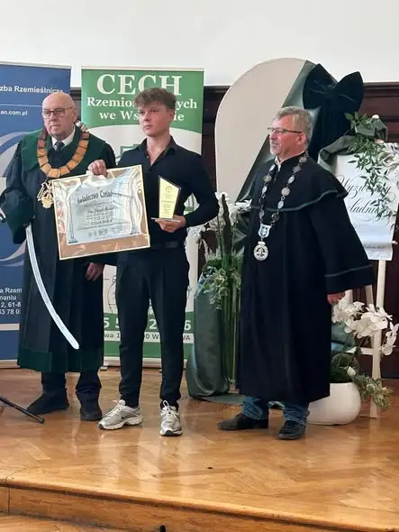 Uczeń ze Wschowy wyróżniony za najlepszy egzamin czeladniczy