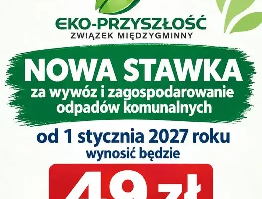 Nowe stawki za odpady w Związku Międzygminnym „Eko-Przyszłość” od 2027 roku