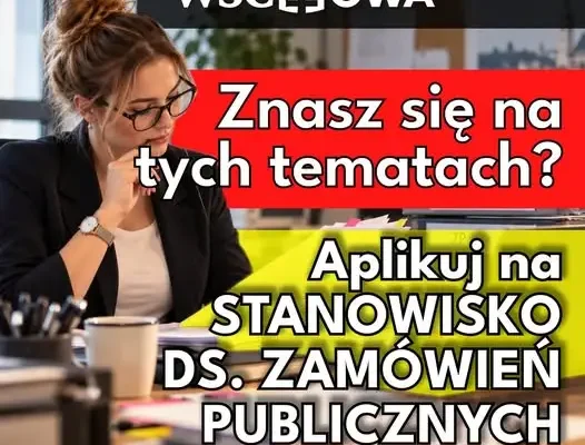 Gmina Wschowa szuka specjalisty ds. zamówień publicznych
