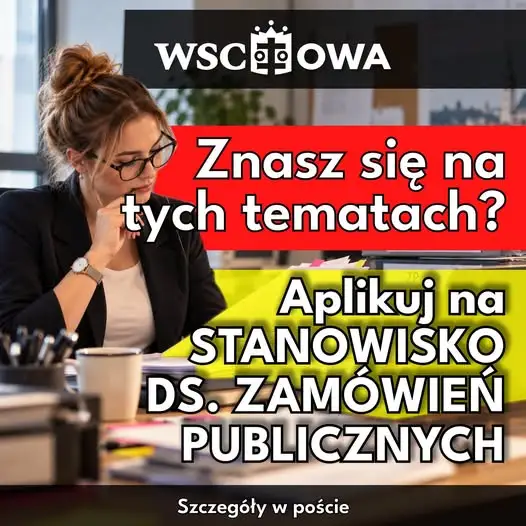 Gmina Wschowa szuka specjalisty ds. zamówień publicznych