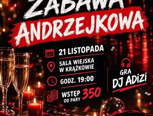 Andrzejkowa zabawa KS Kormoran Sława – 21 listopada w Krążkowie