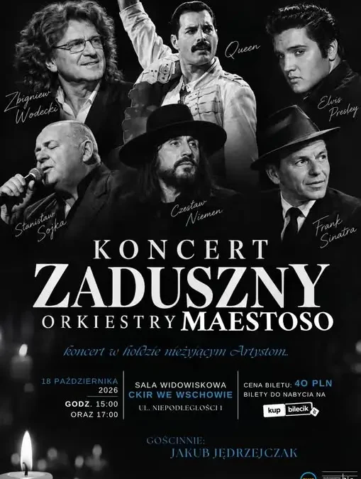 Koncert Zaduszny we Wschowie: dwa występy 18 października
