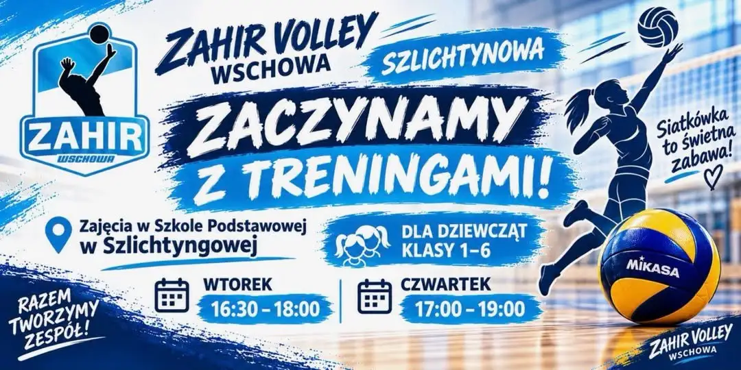 Szlichtyngowa: ruszają treningi siatkówki dla dziewcząt z klas 1-6