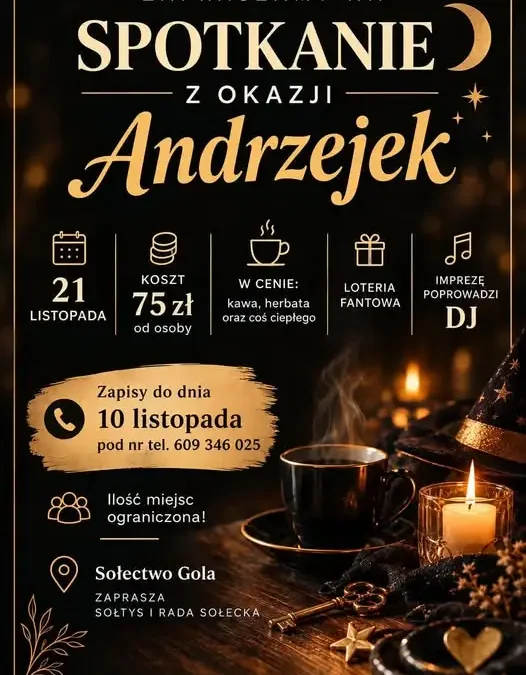 Andrzejki w Goli – zaproszenie na wspólną zabawę