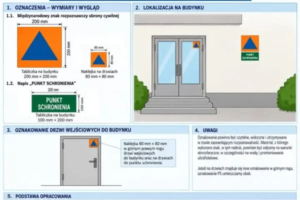 Nowy obowiązek: punkty schronienia muszą być oznakowane. Sprawdź, jak wygląda znak