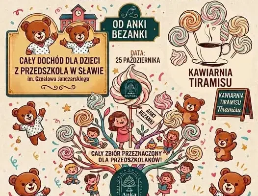 Słodka akcja charytatywna dla przedszkolaków ze Sławy – kup lizaka i pomóż dzieciom