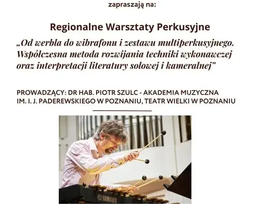 Warsztaty perkusyjne w Schowie – zaproszenie dla uczniów i nauczycieli
